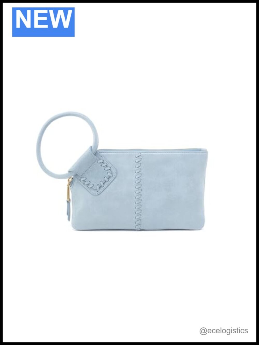 Genuine Leather Wristlet Wallet with Credit Card Slots & Zippered Pocket